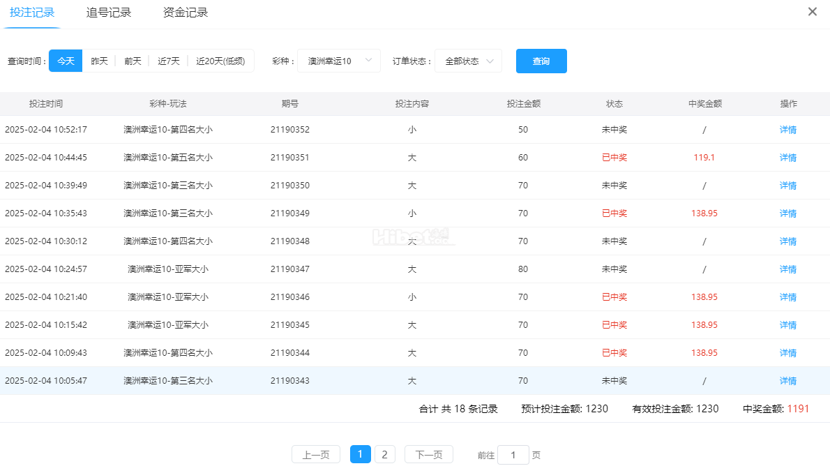 今天澳洲幸运10游戏亏损39块大洋