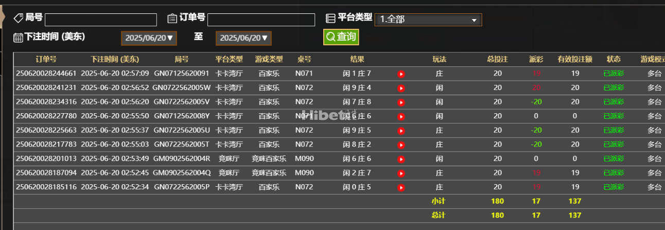 今天的真人赚点水钱了