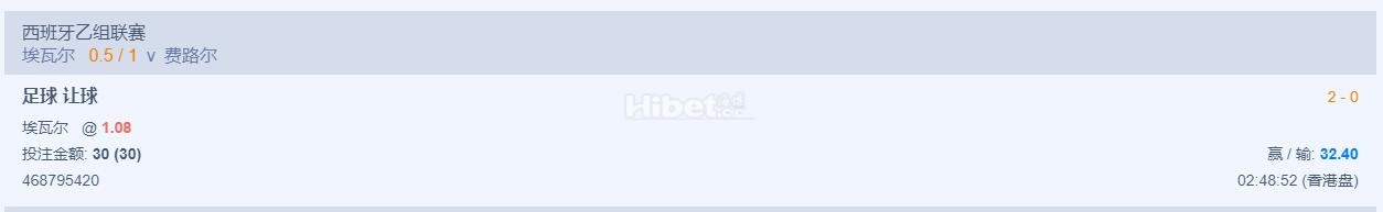 西乙搞了一手埃瓦尔的盘口是拿下来了啊